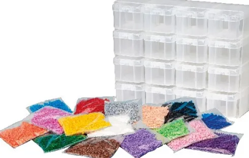 Hama - Stor Opbevaringsboks Med 16.000 Midi Perler - 6761