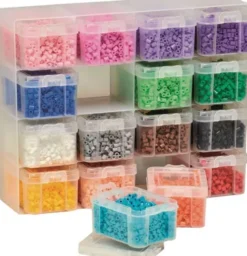 Hama - Stor Opbevaringsboks Med 16.000 Midi Perler - 6761