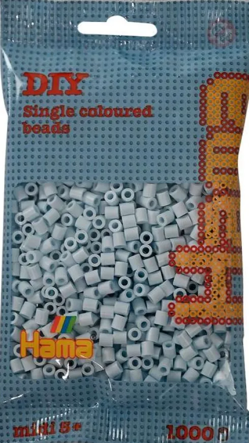 Hama 207-120 - Støvet Blå - 1.000 Stk. DIY Beads Midi Perler