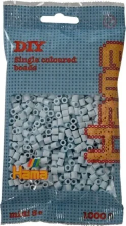 Hama 207-120 - Støvet Blå - 1.000 Stk. DIY Beads Midi Perler
