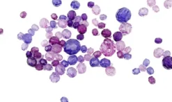 Harmoni Facetperlemix - Str. 4-12 MM - Hulstr. 1-2,5 MM - Lilla - 45 G