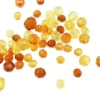 Harmoni Facetperlemix - Str. 4-12 MM - Hulstr. 1-2,5 MM - Gul - 45 G