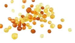Harmoni Facetperlemix - Str. 4-12 MM - Hulstr. 1-2,5 MM - Gul - 45 G