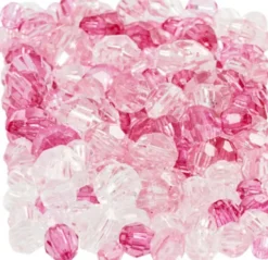 Harmoni Facetperlemix - Str. 4-12 MM - Hulstr. 1-2,5 MM - Pink - 081 - 250 G