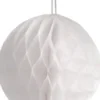 Harmonikakugler - Ø 8 CM - Hvid - 10 Stk