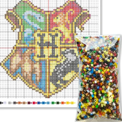 Harry Potter Perler Sæt - 4.000 Stk. - Hogwarts Våbenskjold