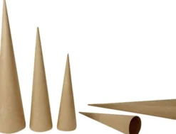 Høje Kegler - H 30-40-50 CM - Ø 8-9-11,5 CM - 3 Stk