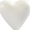 Hjerte - H 11 CM - Hvid - 5 Stk