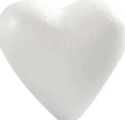 Hjerte - H 11 CM - Hvid - 25 Stk