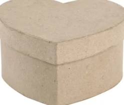 Hjerteæske - H 6 CM - Str. 11,5X11,5 CM - 1 Stk