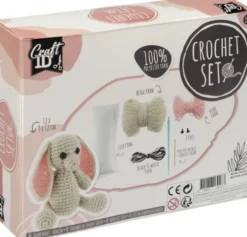 Hæklekit - Kanin DIY Hæklesæt Inkl. Garn - Craft Id