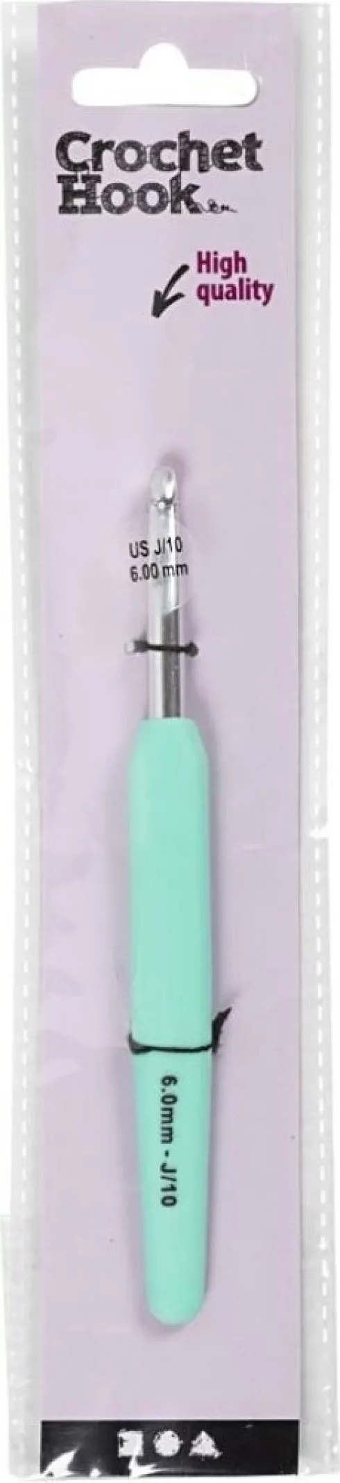 Hæklenål - Nr. 6 - L 13,3 CM - Blå