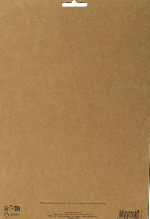 Hobbyfilt Ark - A4 - 210X297 MM - Tykkelse 2 MM - Blå/Grøn Harmoni