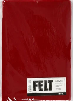 Hobbyfilt - A4 - 210X297 MM - 1,5-2 MM - Gammel Rød - 10 Ark