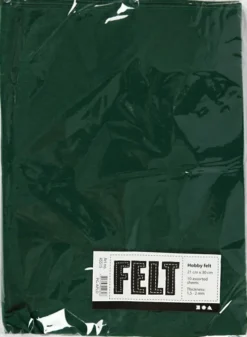 Hobbyfilt - A4 - 210X297 MM - 1,5-2 MM - Mørk Grøn - 10 Ark