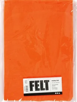 Hobbyfilt - A4 - 210X297 MM - 1,5-2 MM - Orange - 10 Ark