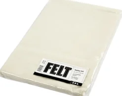 Hobbyfilt - A4 - 210X297 MM - 1,5-2 MM - Råhvid - 10 Ark