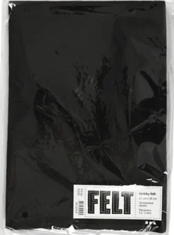 Hobbyfilt - A4 - 210X297 MM - 1,5-2 MM - Sort - 10 Ark