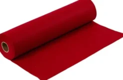 Hobbyfilt - B 45 CM - Tykkelse 1,5-2 MM - 180-200 G - Mørk Rød - 5 M