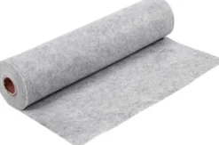 Hobbyfilt Rulle - B 45 CM - 1,5 MM - Meleret - 180-200 G - Grå - 5 M