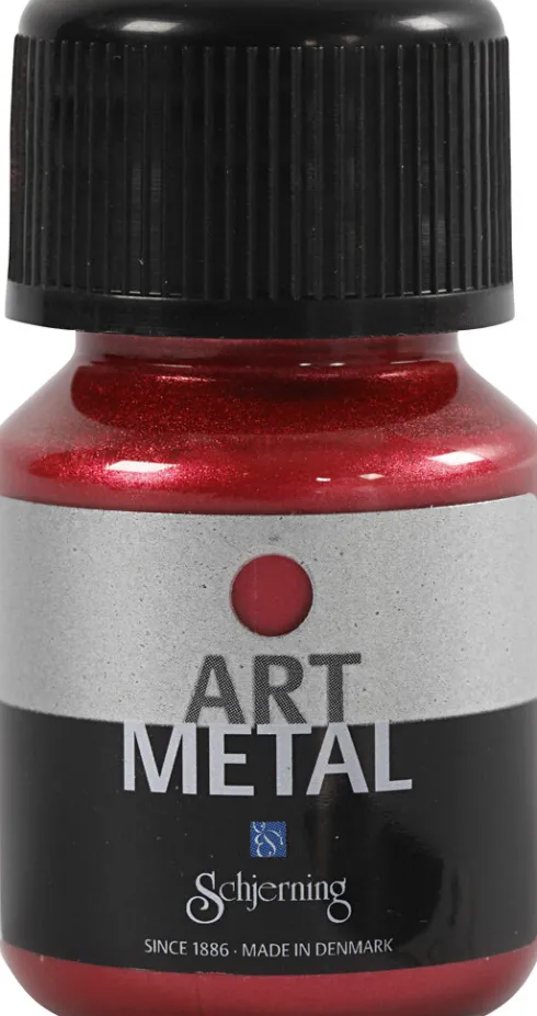 Hobbymaling Metallic - Lavarød - 30 ML