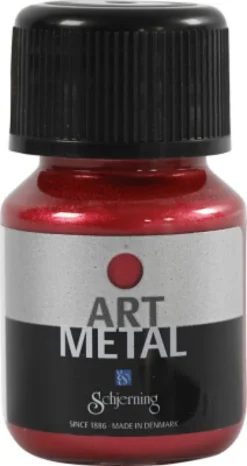 Hobbymaling Metallic - Lavarød - 30 ML