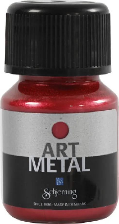 Hobbymaling Metallic - Lavarød - 30 ML