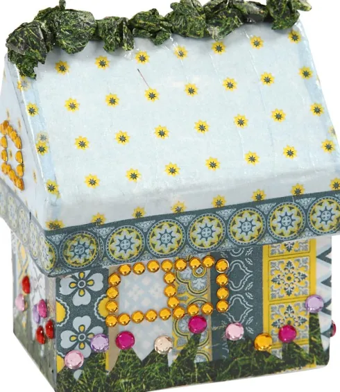 Hus - H 10,5 CM - Str. 6X8,5 CM - 5X4 Stk