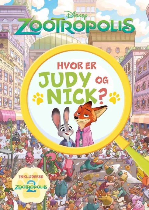 Hvor Er Judy Og Nick? En Zootropolis Søg Og Find-Bog