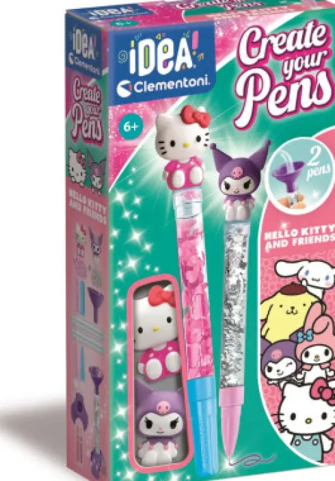 Idea Clementoni - Create Your Pens - Hello Kitty & Kuromi