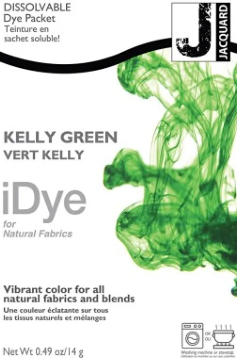 Idye Naturtekstiler - Græsgrøn - 14 G