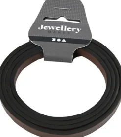 Imiteret Læderbånd - B 10 MM - Tykkelse 3 MM - Brun - 1 M