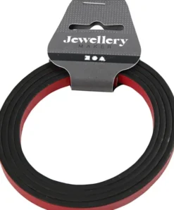 Imiteret Læderbånd - B 10 MM - Tykkelse 3 MM - Rød - 1 M