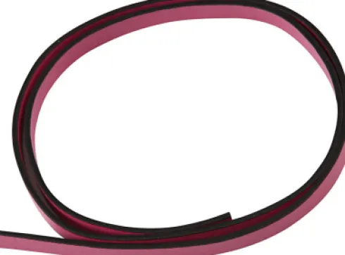 Imiteret Læderbånd - B 10 MM - Tykkelse 3 MM - Pink - 1 M