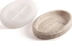 Jesmonite - Form - Silikone - Sæbeskål - 10,5X2,6 CM