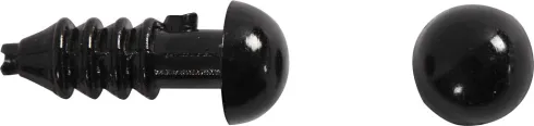 Øjne Og Snuder Til Modellering - Ø 3+6 MM - Str. 8X6+14X11 MM - Sort - 20 Sæt
