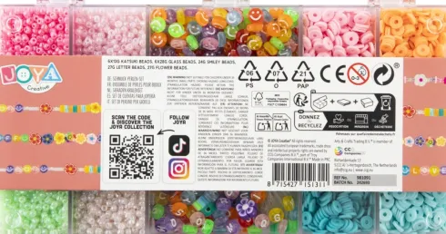 Joya - Jewellery Bead Set - DIY Smykkesæt - 15 Perler Og Tråd