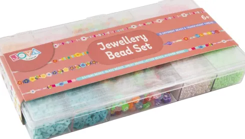 Joya - Jewellery Bead Set - DIY Smykkesæt - 15 Perler Og Tråd