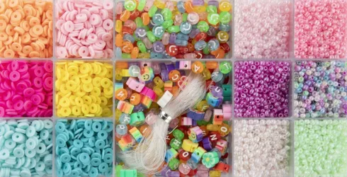 Joya - Jewellery Bead Set - DIY Smykkesæt - 15 Perler Og Tråd