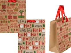 Julegavepose - Ho Ho Ho - 32X26X10 CM - Out Of The Blue