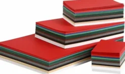 Julekarton - A3,A4,A5,A6 - 180 G - Assorterede Farver - 1500 Assorterede Ark