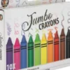Jumbo Farvekridt - 10 Farver