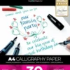 Kalligrafi Papir Blok - A4 - 100 G - 30 Ark - Zieler