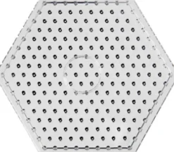 6 Kantet Perleplade - Hexagon - Jumbo - Klar