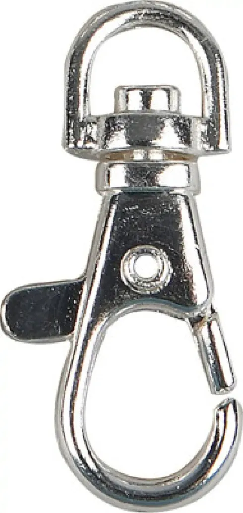 Karabinhage - H 37 MM - B 14 MM - Forsølvet - 2 Stk