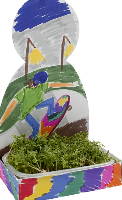 Karsebakke-Figur - Krop - H 20 CM - Hvid - 6 Sæt