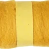 Kartet Uld - Gul - 100 G/ 1 Bundt
