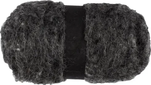 Kartet Uld - Mørk Grå - 100 G/ 1 Bundt