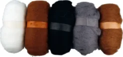 Kartet Uld - Natur - 5X100 G