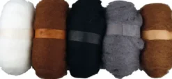 Kartet Uld - Natur - 5X100 G